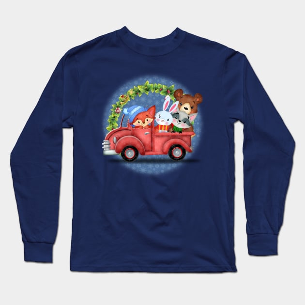 dashing threw the snow Long Sleeve T-Shirt by richhwalsh